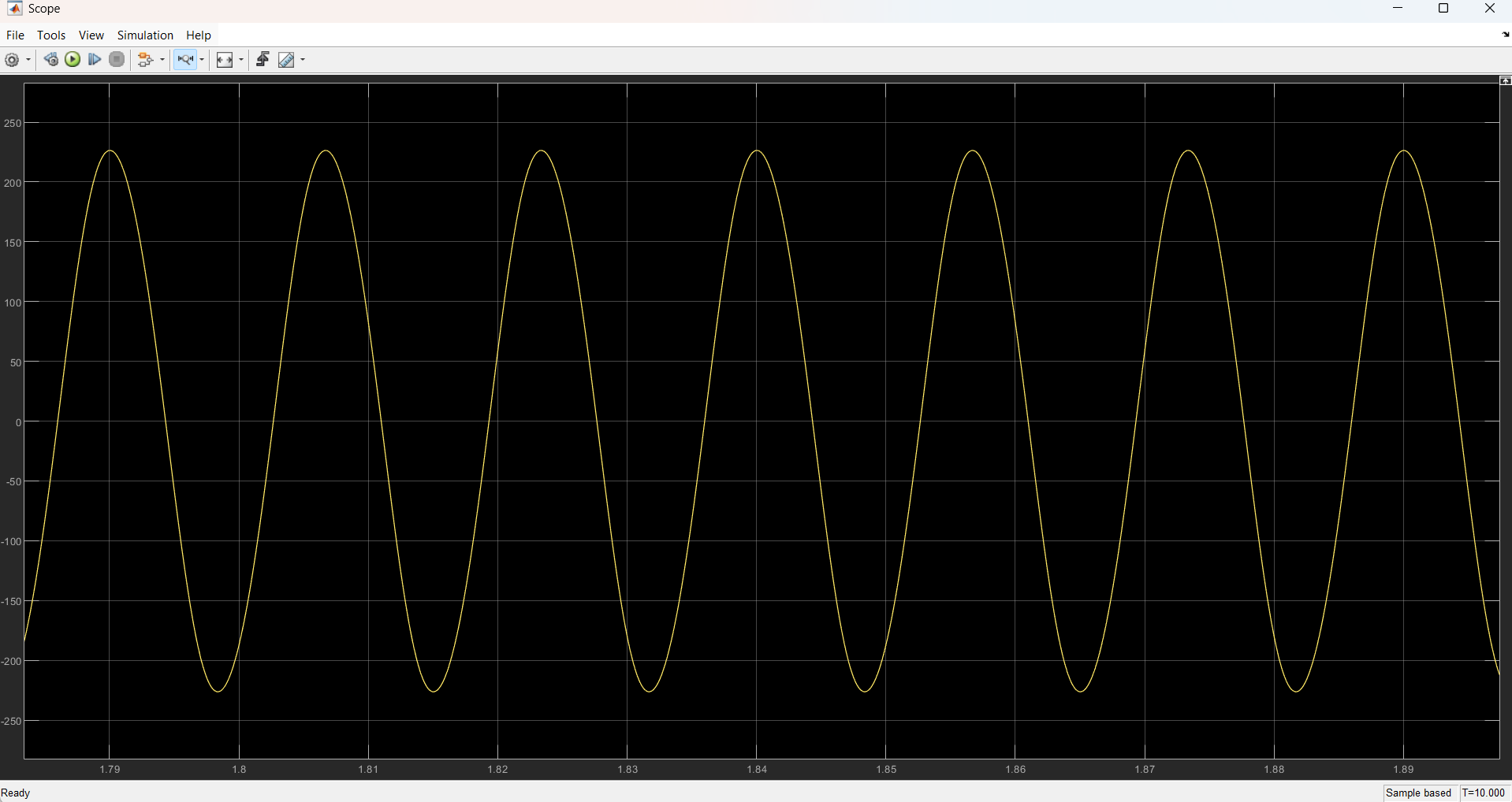 Simulated Output Voltage with Passive Filter